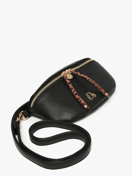 Heuptasje Lulu castagnette Zwart zip ZINH ander zicht 2